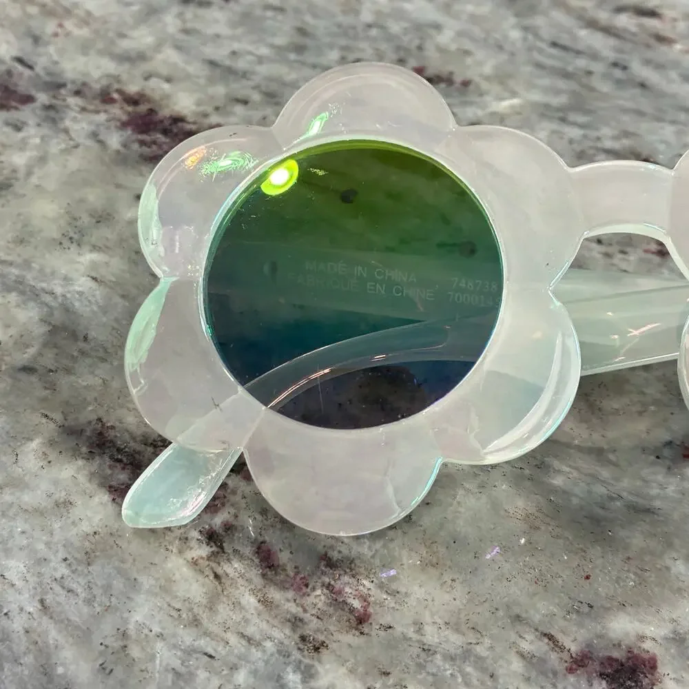 Gymboree Flower Sunglasses Girls Iridescent Daisy Round UV